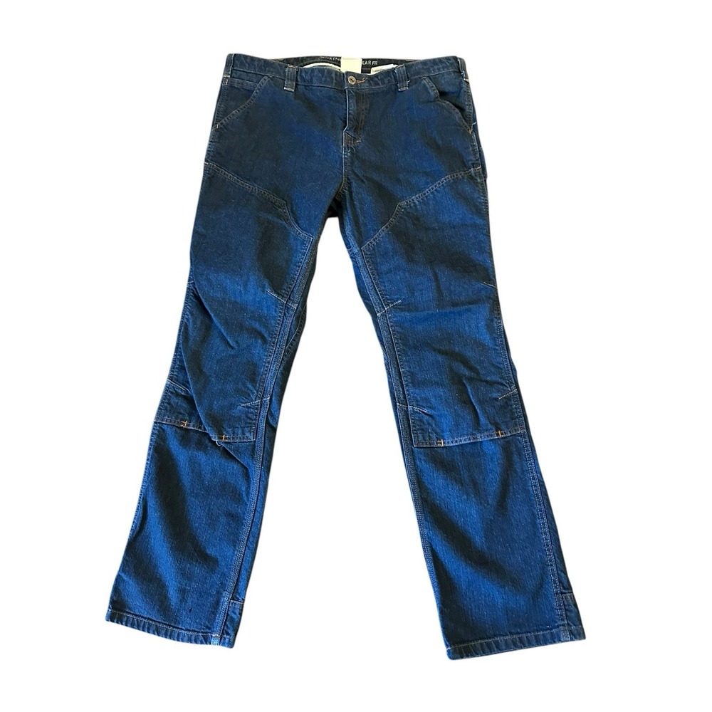 Dovetail Workwear BRITT UTILITY Indigo Denim Jeans - Womens 18 (38x31.5) Cat 2